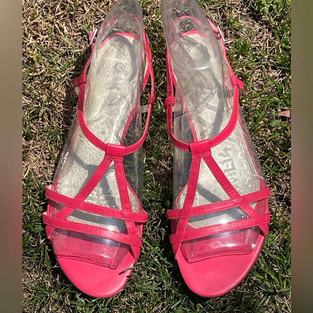 Vintage Talbots Sandals 9M Hot Pink